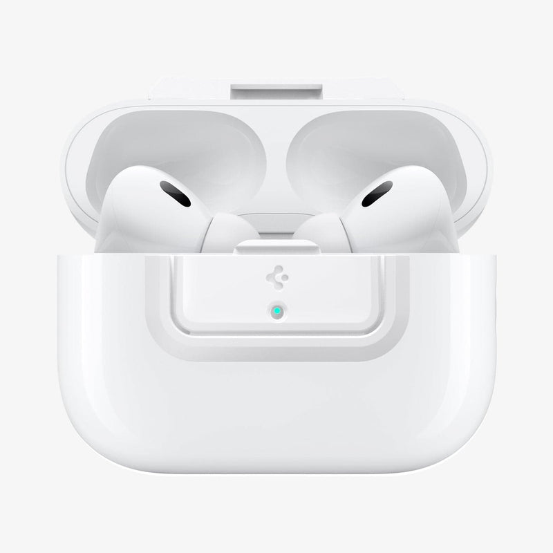  Spigen Lock Fit M [EZ FIT] Dispositivo de bloqueo compatible  con AirPods Pro de 2ª generación/AirPods Pro con cordón [incluye kit de  instalación] Funda de carga no incluida, color blanco 