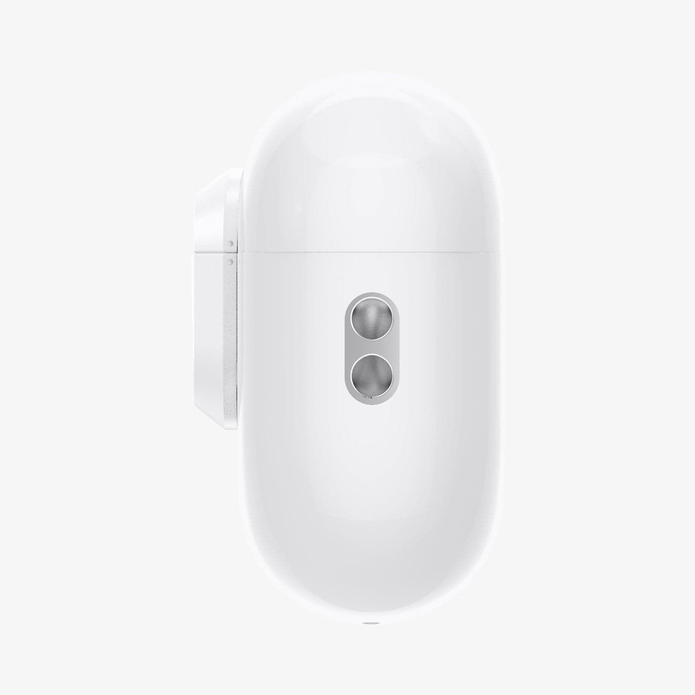 ASD06090 - Apple AirPods Pro / AirPods Pro 2 Case Lock Fit in white showing the side