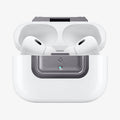 ASD06155 - AirPods Pro 2 Lock Fit M in Metallic Gray showing the front with top open and AirPods inside