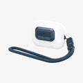 ASD06153 - AirPods Pro 2 Lock Fit M in Metal Slate showing the front and side with lanyard attached