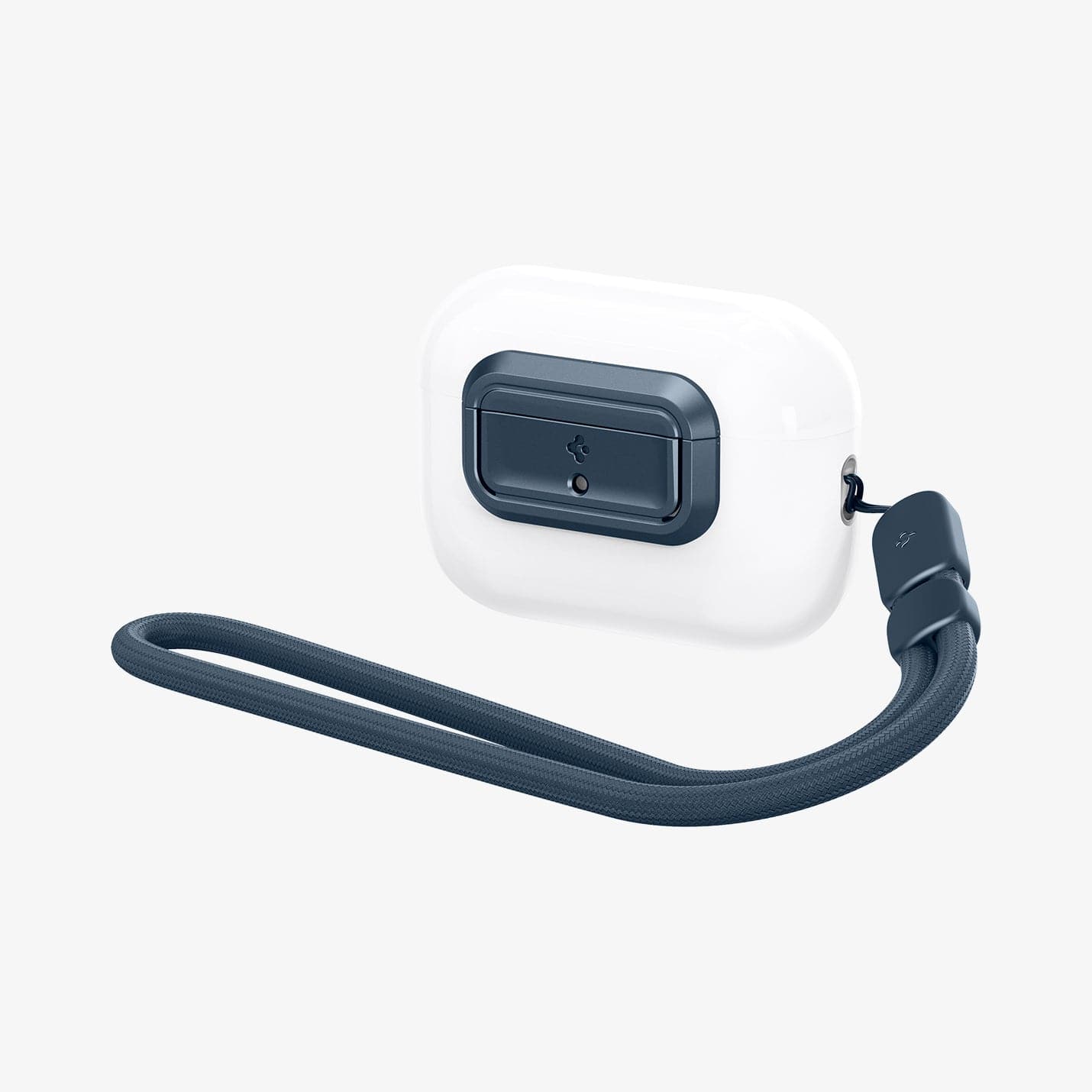 ASD06153 - AirPods Pro 2 Lock Fit M in Metal Slate showing the front and side with lanyard attached