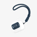 ASD06153 - AirPods Pro 2 Lock Fit M in Metal Slate showing the front, partial side with lanyard