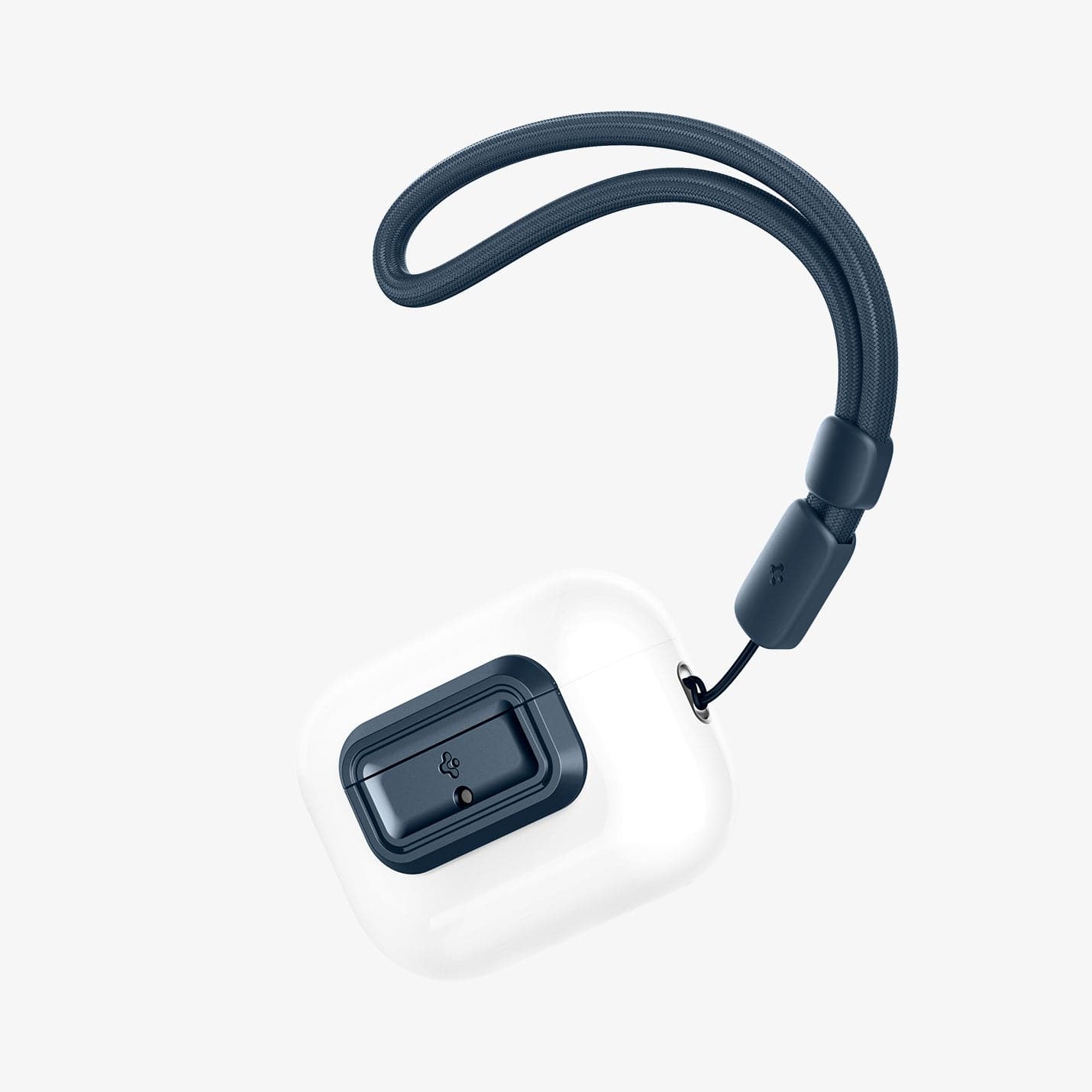ASD06153 - AirPods Pro 2 Lock Fit M in Metal Slate showing the front, partial side with lanyard