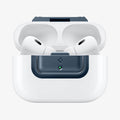 ASD06153 - AirPods Pro 2 Lock Fit M in Metal Slate showing the front with top open and AirPods inside