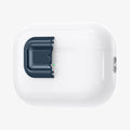 ASD06153 - AirPods Pro 2 Lock Fit M in Metal Slate showing the front with half of Lock Fit M cut open