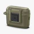 ACS05911 - Apple AirPods Pro 2 Case Lock Fit in vintage khaki showing the front, top and side