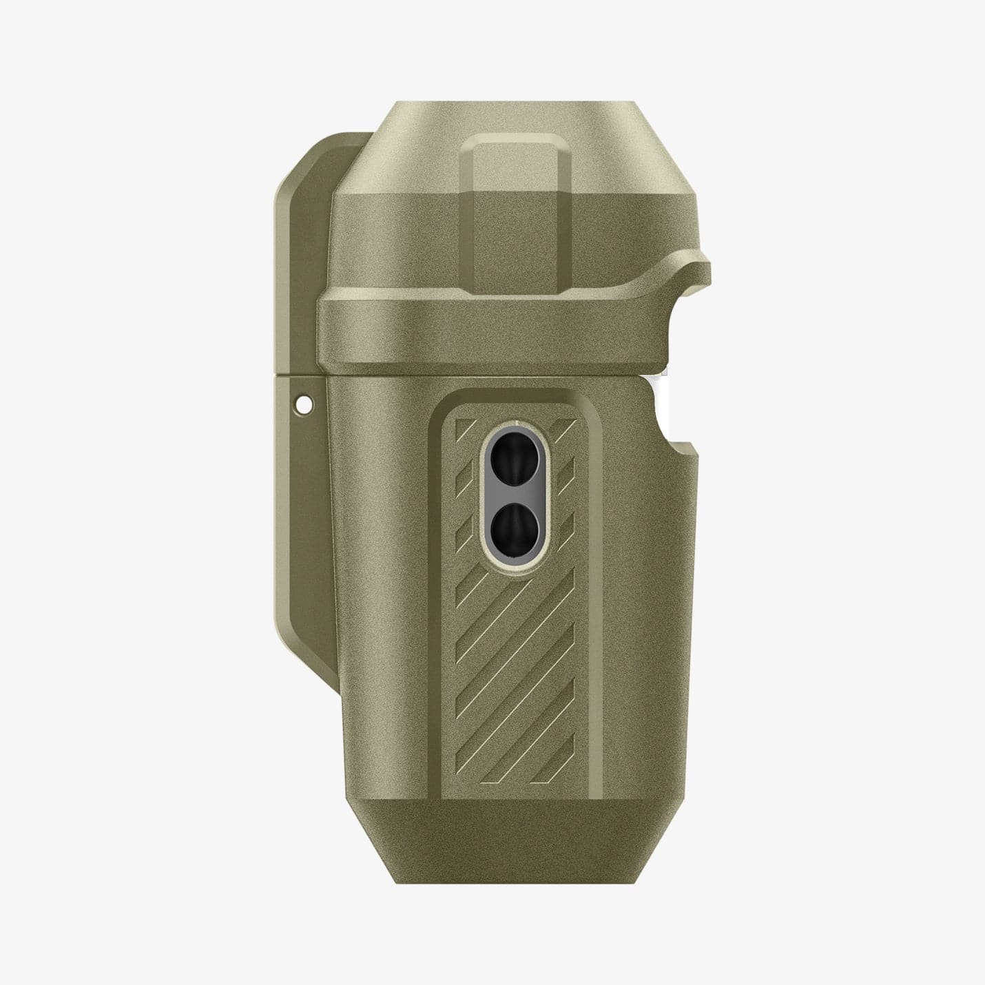 ACS05911 - Apple AirPods Pro 2 Case Lock Fit in vintage khaki showing the side