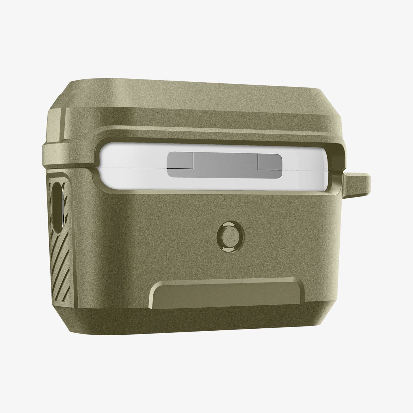 ACS05911 - Apple AirPods Pro 2 Case Lock Fit in vintage khaki showing the back and side