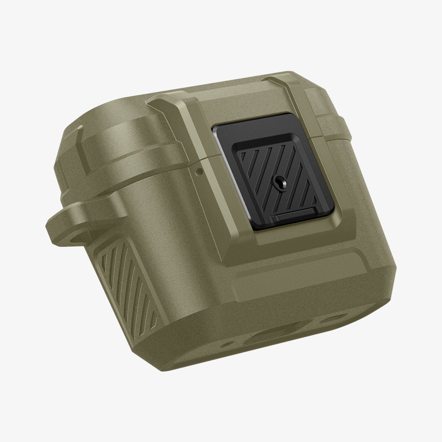 ACS05911 - Apple AirPods Pro 2 Case Lock Fit in vintage khaki showing the front and side