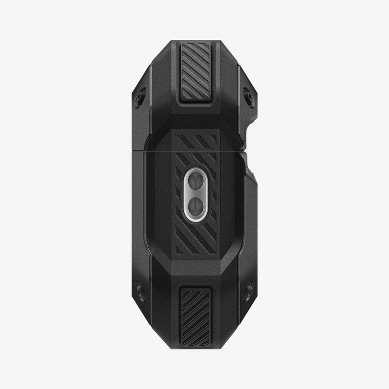 ACS05480 - Apple AirPods Pro 2 Case Tough Armor in black showing the side