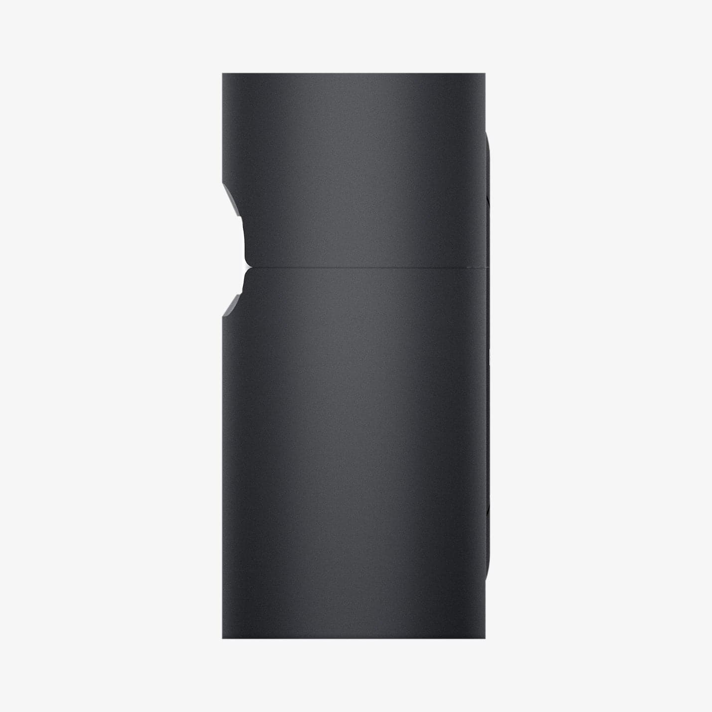 ASD00838 - Apple AirPods Pro Case Classic Shuffle in charcoal gray showing the side