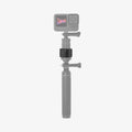 AHP04759 - AirTag Camera Mount Adapter in black showing the silhouette of camera mount and front view of adapter