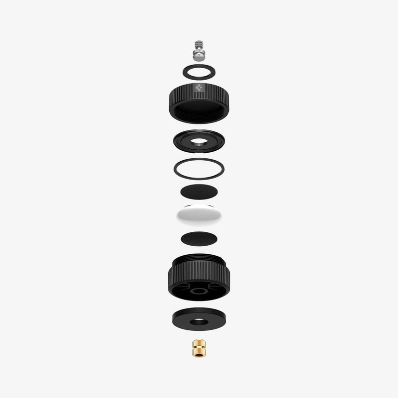 AHP04759 - AirTag Camera Mount Adapter in black showing the multiple layers of mount adapter