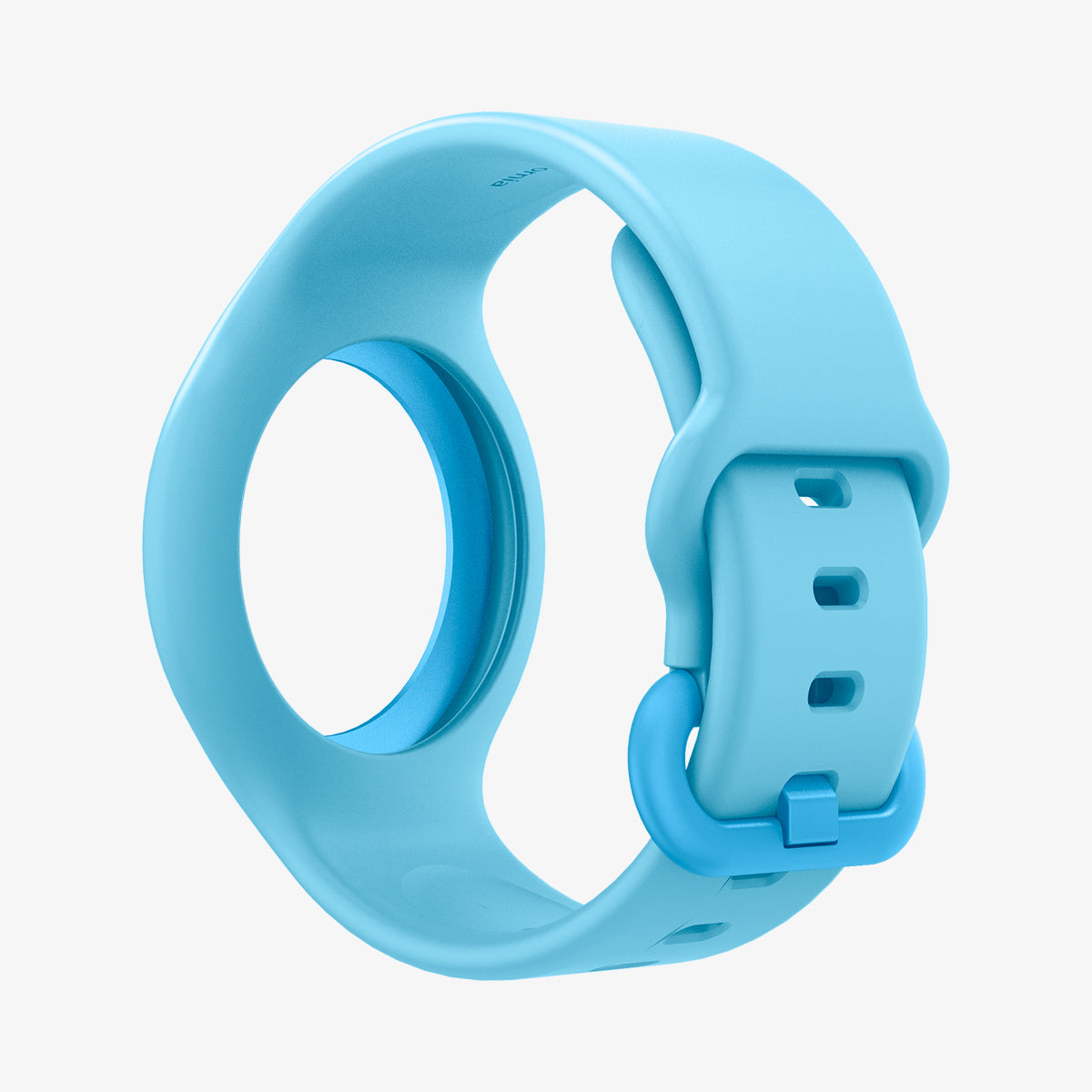 AHP03027 - AirTag Wristband Play 360 in ocean blue showing the back with no airtag inside