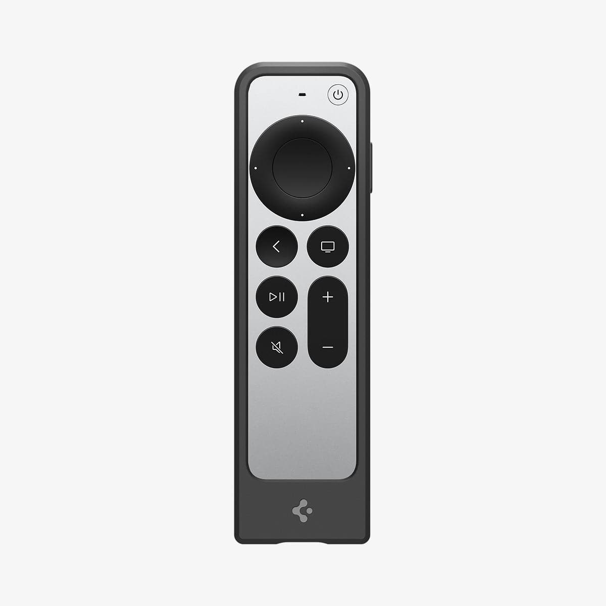 ACS03746 - Siri Remote (2nd Generation) Silicone Fit / AirTag in black showing the front