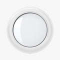 AHP03071 - Apple AirTag Case Silicone Fit in white showing the front with airtag inside