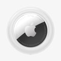 AHP03071 - Apple AirTag Case Silicone Fit in white showing the back with airtag