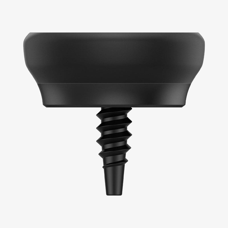 AHP03852 - Apple AirTag Golf Grip End Mount Holder in black showing the side and screw of mount holder