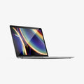 AGL00083 - MacBook Pro 13-inch (2020) GLAS.tR SLIM in Clear showing the front of the device with tempered glass installed