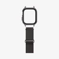 ACS04585 - Apple Watch Series (Apple Watch (45mm) Case Metal Fit Pro in graphite showing the watch face case and watch band