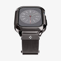 ACS04585 - Apple Watch Series (Apple Watch (45mm) Case Metal Fit Pro in graphite showing the front and bottom