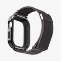 ACS04585 - Apple Watch Series (Apple Watch (45mm)) Case Metal Fit Pro in graphite showing the back of watch band