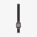 ACS04585 - Apple Watch Series (Apple Watch (45mm)) Case Metal Fit Pro in graphite showing the front with watch band laid out flat