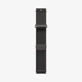 ACS04585 - Apple Watch Series (Apple Watch (45mm) Case Metal Fit Pro in graphite showing the watch band laid out flat