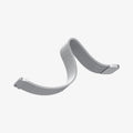 ACS04584 - Apple Watch Series (Apple Watch (45mm)) Case Metal Fit Pro in silver showing the watch band bending to show the flexibility