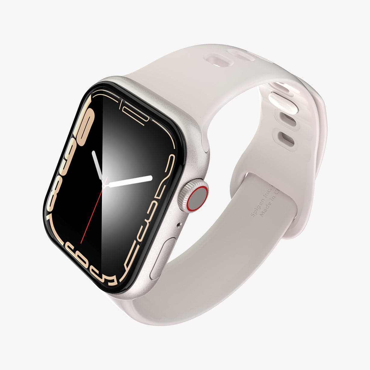 AFL04052 - Apple Watch Series (41mm) Screen Protector ProFlex EZ Fit showing the front, side and inside of band