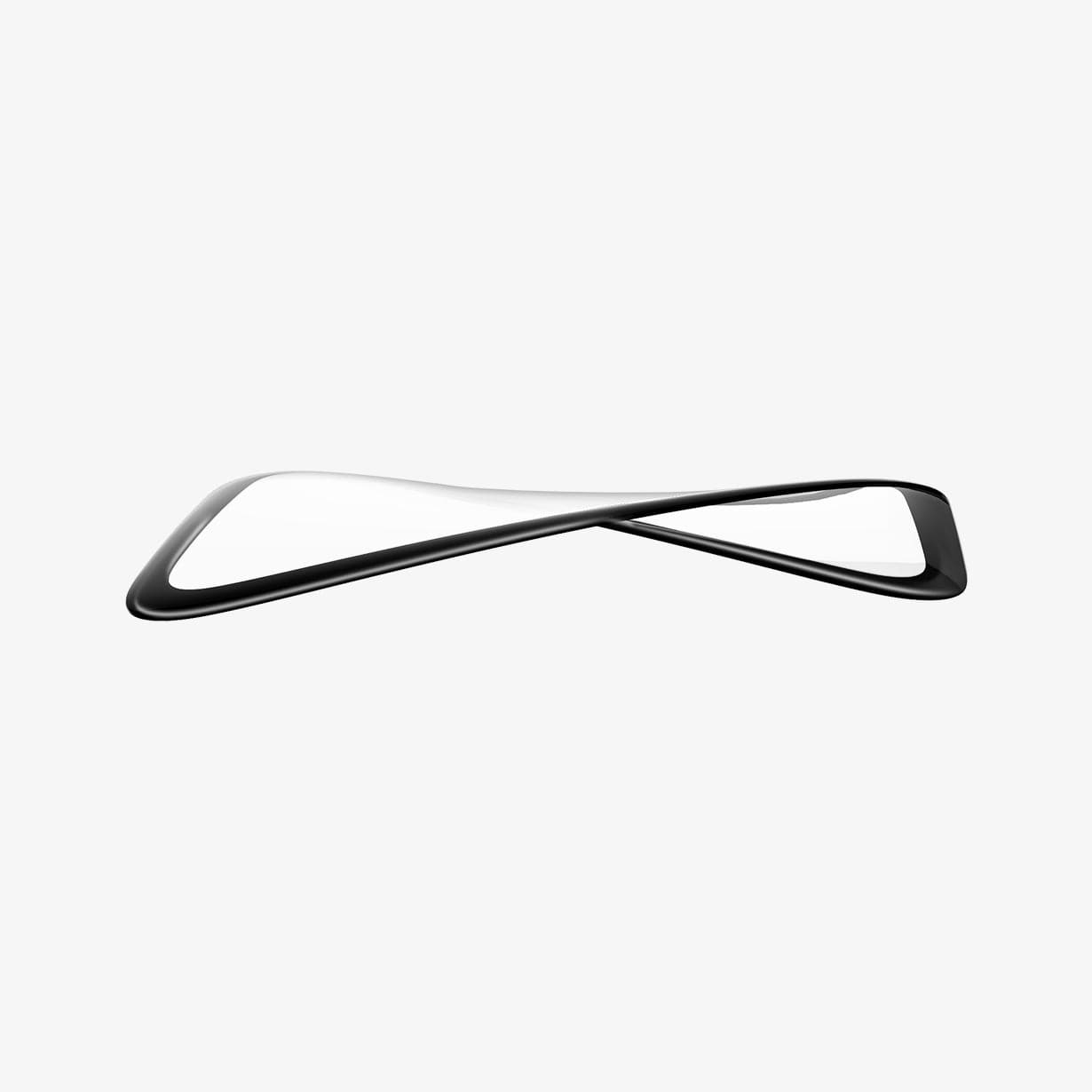 AFL04052 - Apple Watch Series (41mm) Screen Protector ProFlex EZ Fit showing the screen protector bending to show the flexibility