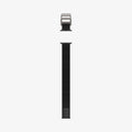 AMP02465 - Apple Watch Series (Apple Watch (49mm)/Apple Watch (45mm)/Apple Watch (42mm)) Watch Band DuraPro Flex in black showing the watch band laid out flat