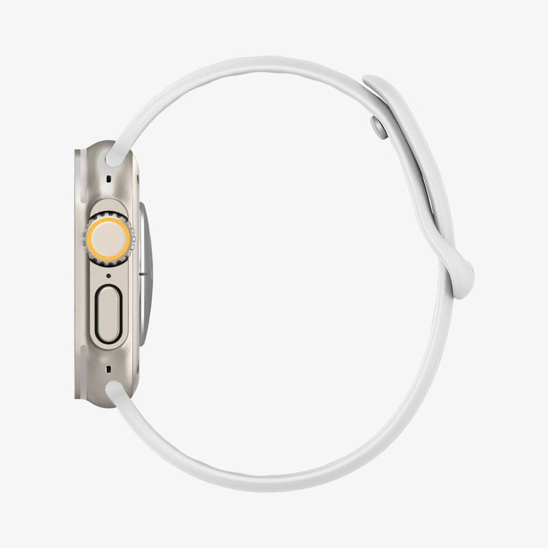 062MP25402 - Apple Watch Series (Apple Watch (49mm)/Apple Watch (45mm)/Apple Watch (42mm)) in white showing the side
