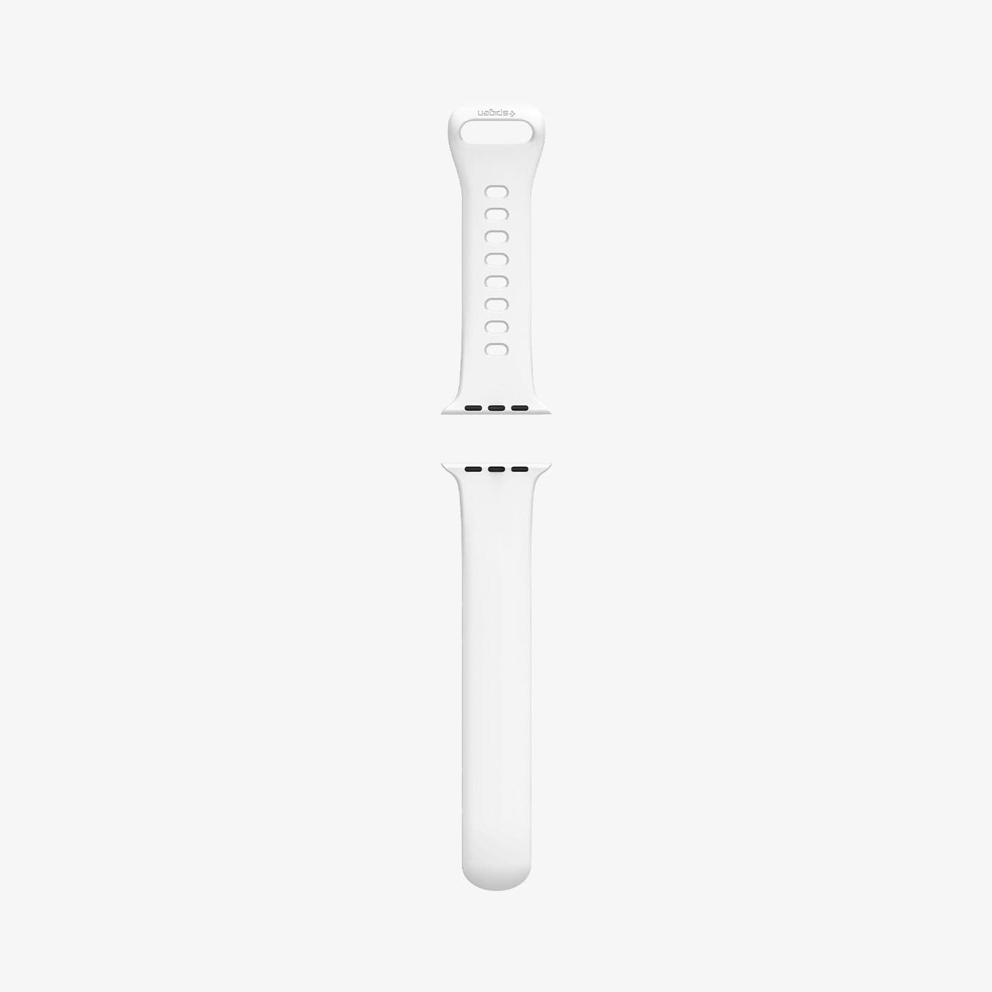 062MP25402 - Apple Watch Series (Apple Watch (49mm)/Apple Watch (45mm)/Apple Watch (42mm)) in white showing the two components of watch band