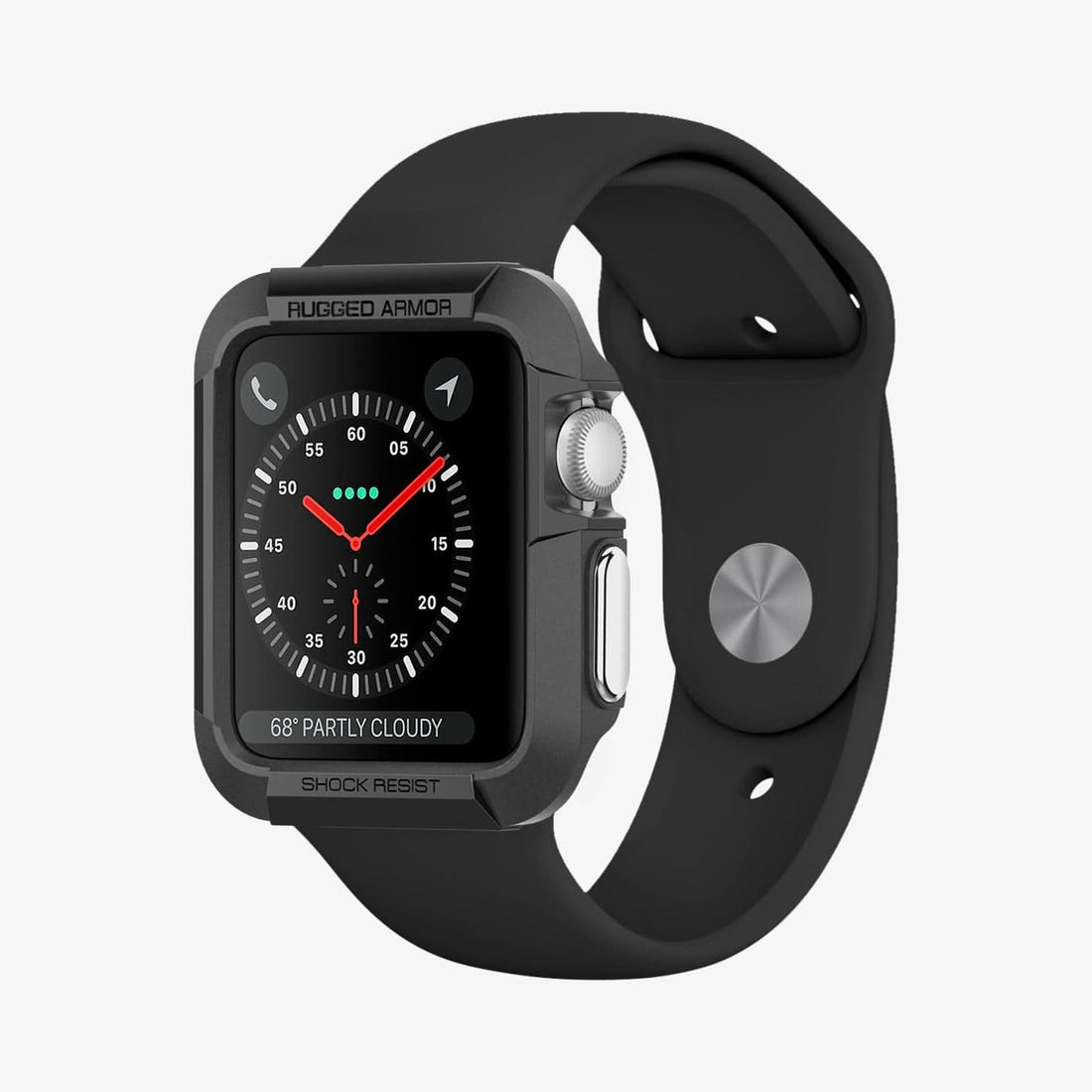 ACS05456 - Apple Watch Series (Apple Watch (49mm)) in matte black showing the front