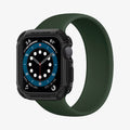 062CS24477 - Apple Watch Series (44mm) Case Tough Armor in black showing the front and inside of band