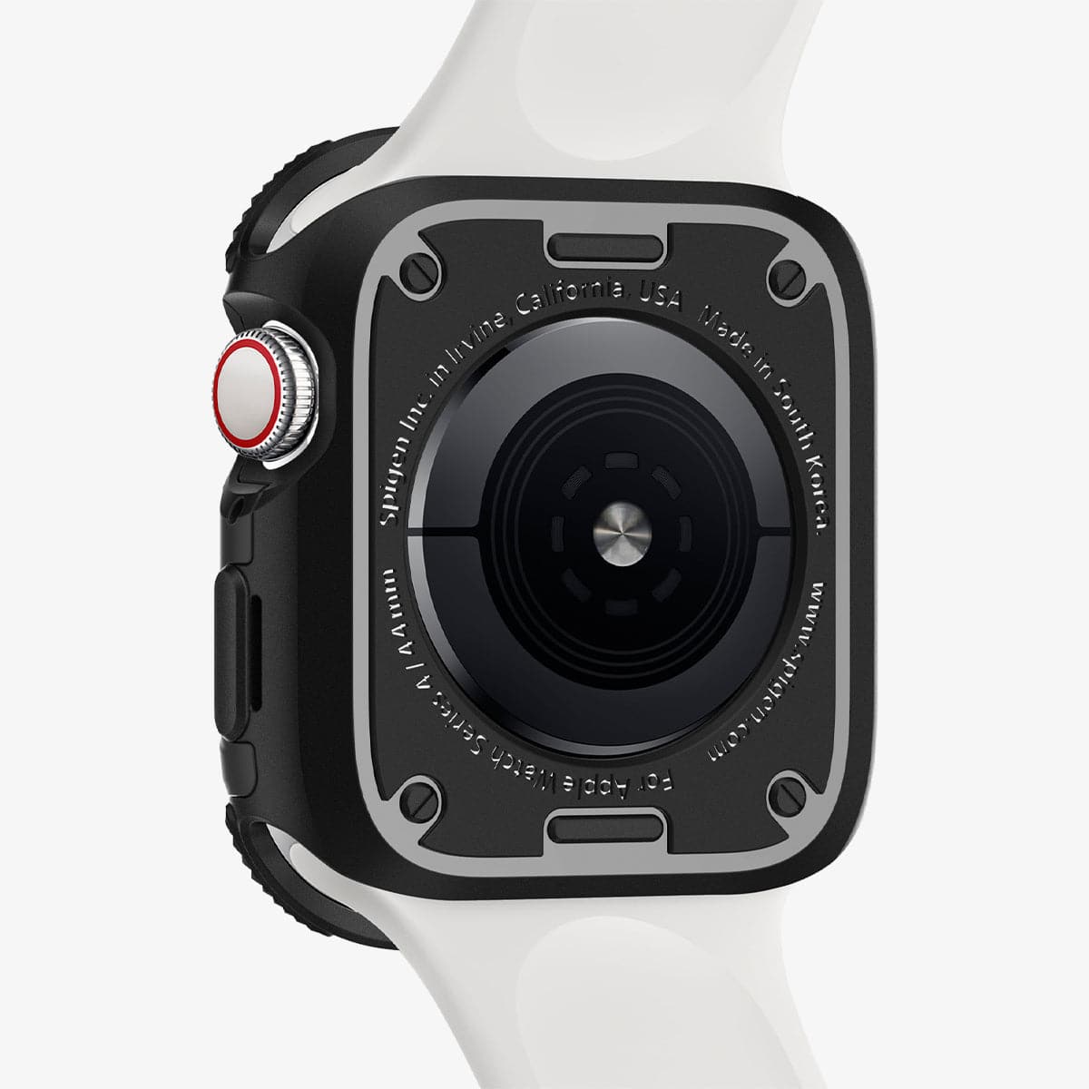 062CS24477 - Apple Watch Series (44mm) Case Tough Armor in black showing the back