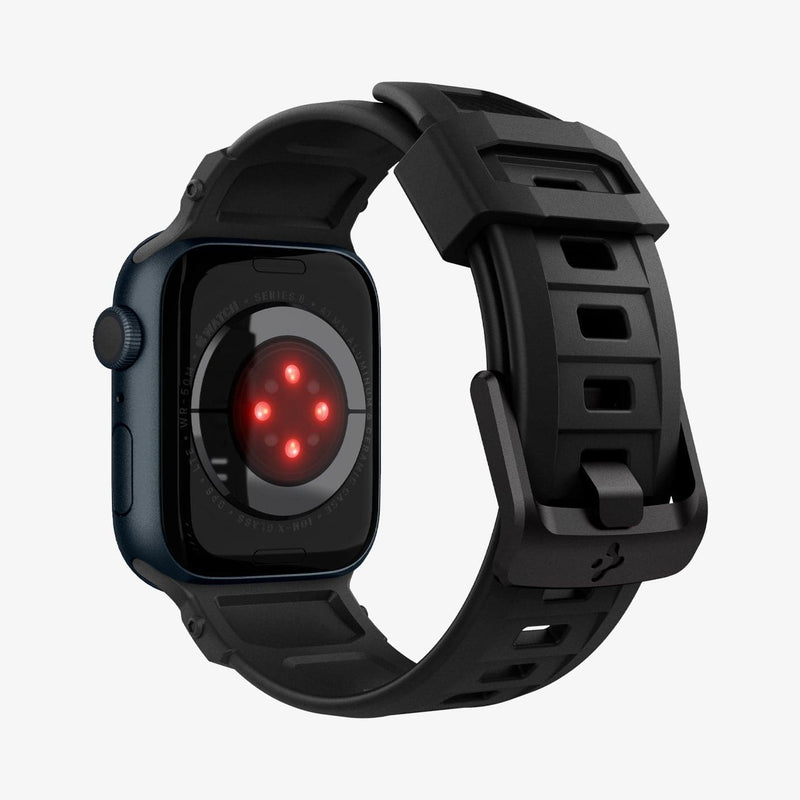 AMP02855 - Apple Watch Series (Apple Watch (41mm)/Apple Watch (38mm)) in matte black showing the back