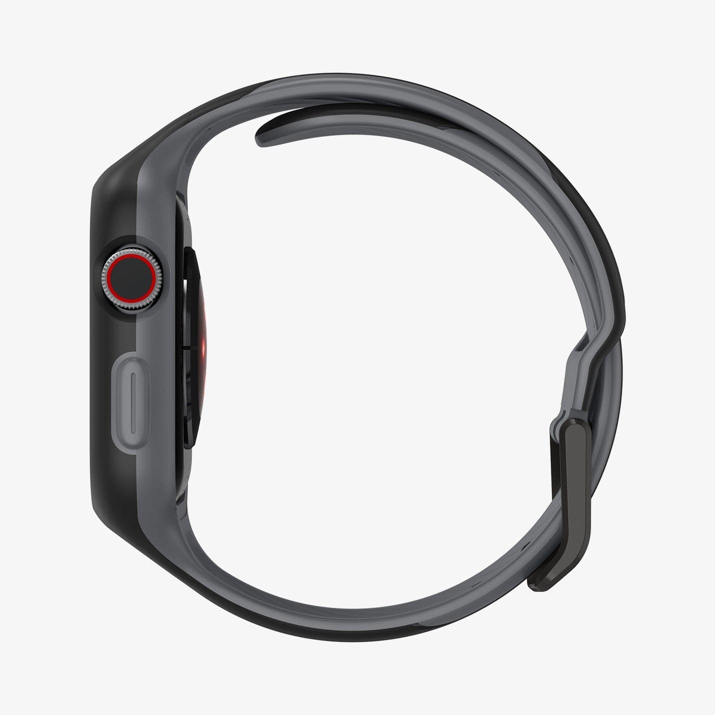 AMP02020 - Apple Watch (40mm) Liquid Air Pro in Black showing the side