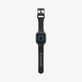 AMP02020 - Apple Watch (40mm) Liquid Air Pro in Black showing the front and side laid-out flat