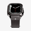 ACS04587 - Apple Watch (41mm) Metal Fit Pro in Graphite showing the front and side