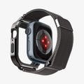 ACS04587 - Apple Watch (41mm) Metal Fit Pro in Graphite showing the back with watch face hovering away from band