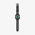 ACS05460 - Apple Watch Series (Apple Watch (49mm)) in matte black showing the front with watch band laid out flat