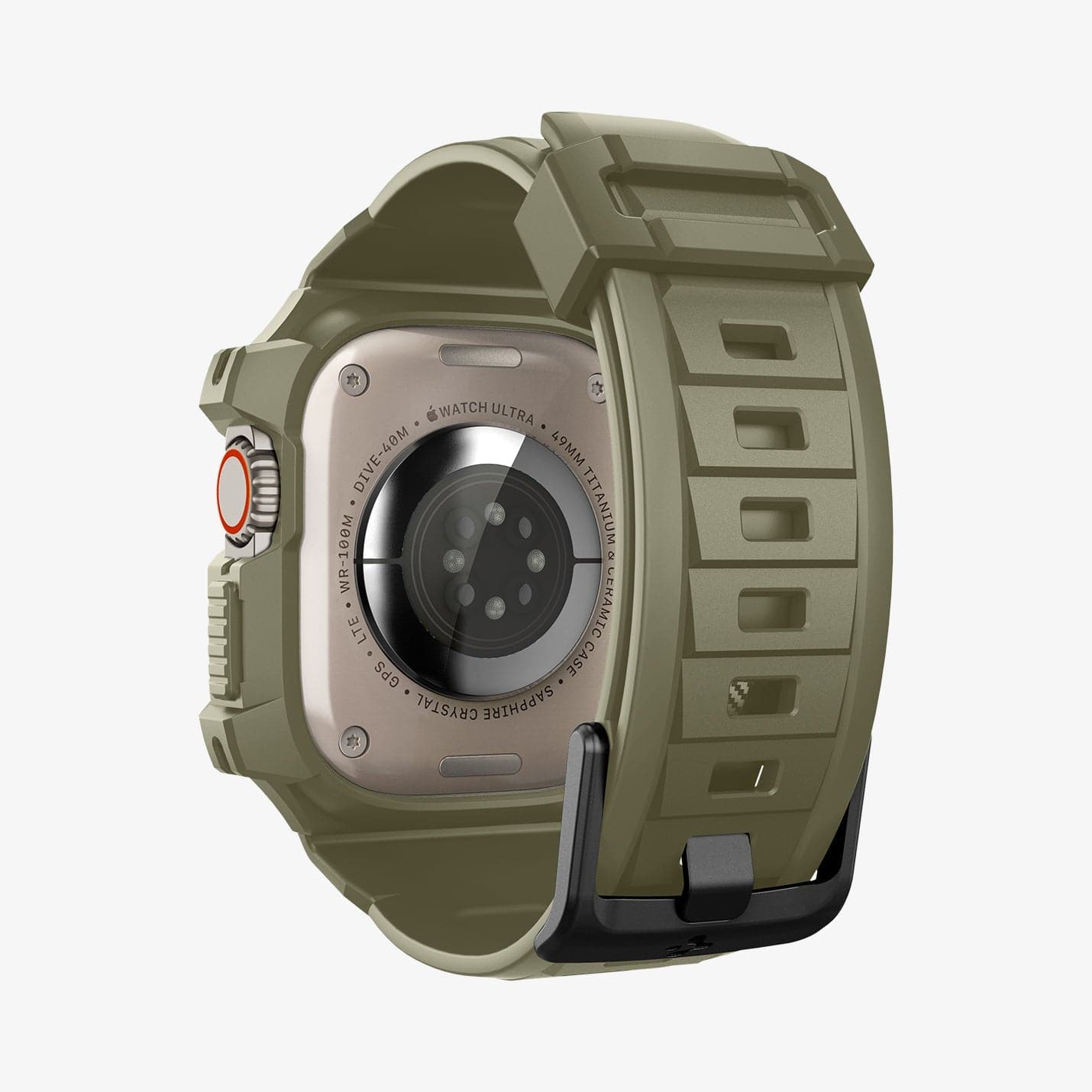 ACS05915 - Apple Watch Series (Apple Watch (49mm)) in vintage khaki showing the back