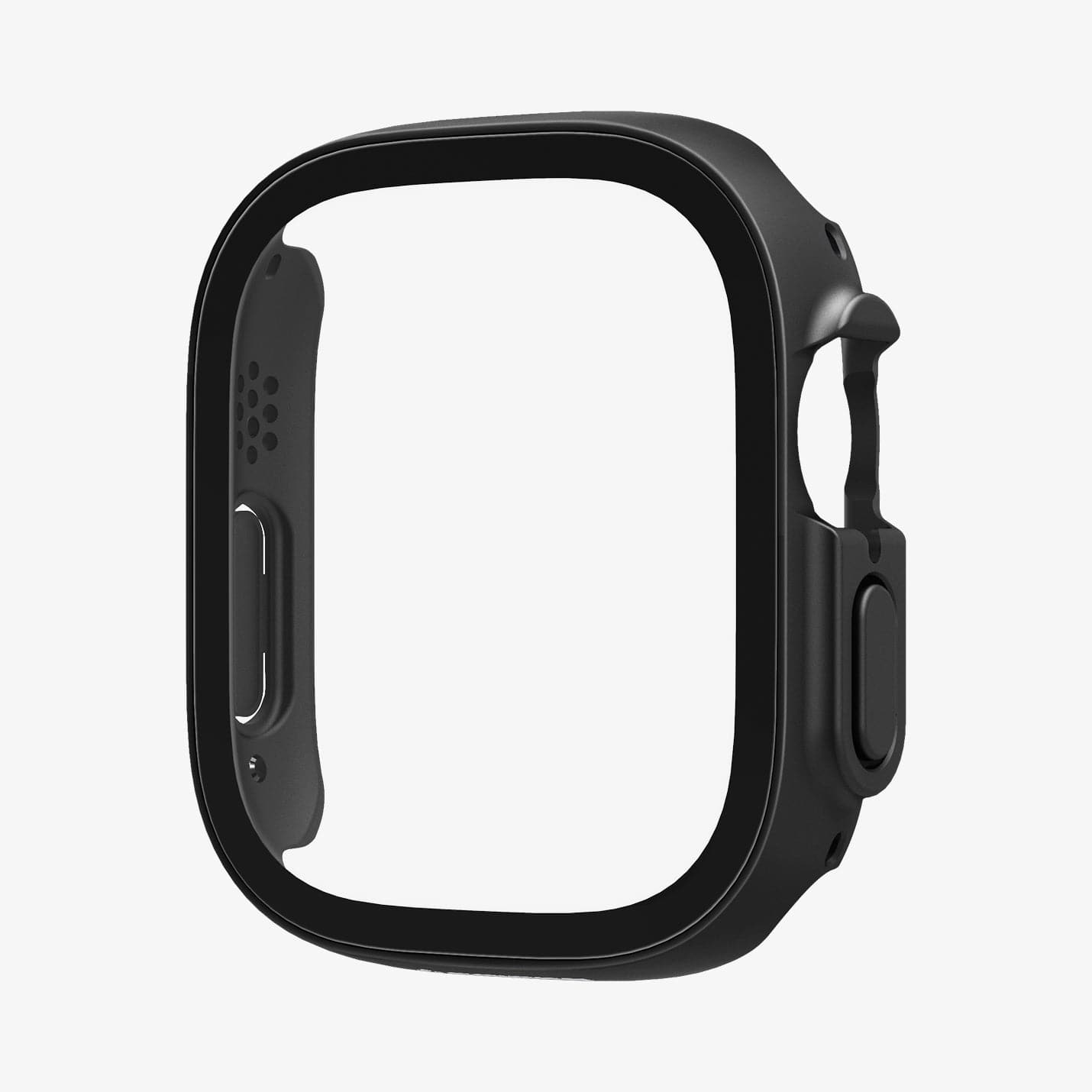 ACS05558 - Apple Watch Ultra (Apple Watch (49mm)) Case Thin Fit 360 in black showing the front and inside of case