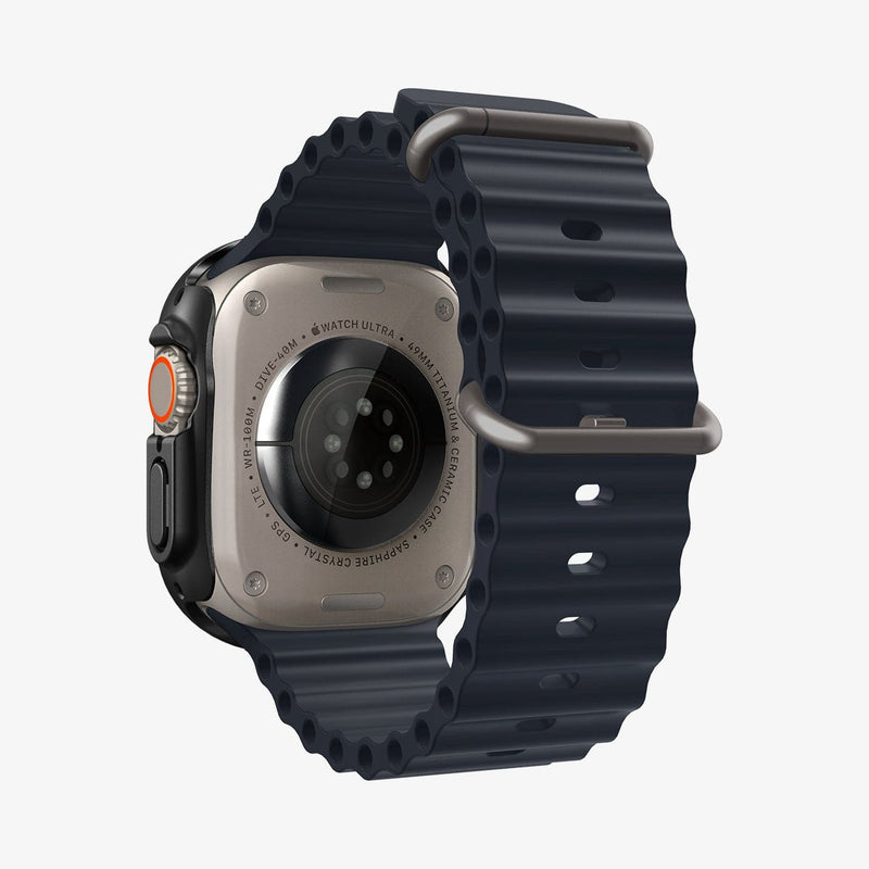 Spigen Thin Fit Hülle Kompatibel mit Apple Watch Ultra 2 (2023) / Ultra  (2022) 49mm - Schwarz