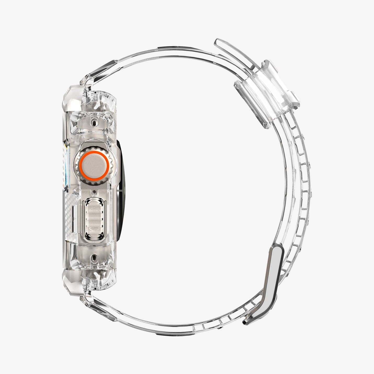 ACS05461 - Apple Watch Series (Apple Watch (49mm)) in crystal clear showing the side