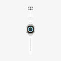 ACS05461 - Apple Watch Series (Apple Watch (49mm)) in crystal clear showing the front with watch band laid out flat