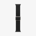 AMP02290 - Apple Watch Series (Apple Watch (41mm)/Apple Watch (38mm)) Watch Band Lite Fit in black showing the watch band laid out flat