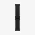 AMP02290 - Apple Watch Series (Apple Watch (41mm)/Apple Watch (38mm)) Watch Band Lite Fit in black showing the watch band laid out flat